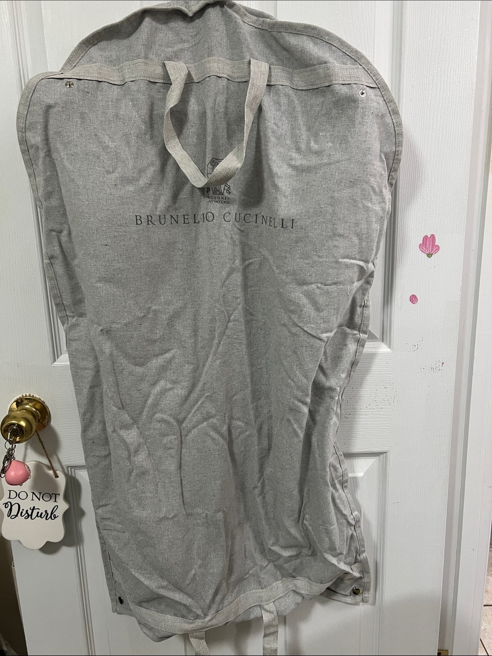 Brunello Cucinelli Light Gray Garment Bag